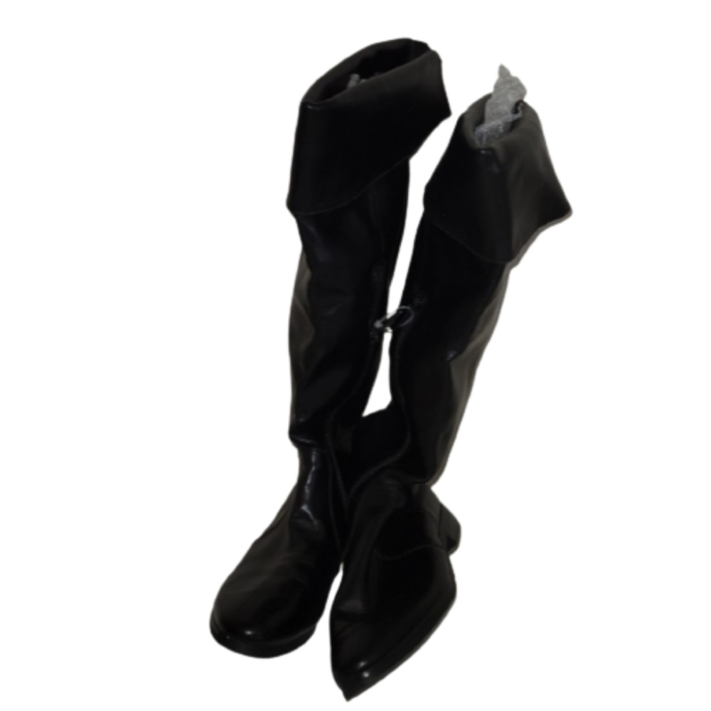 Naturalizer Avra Knee High Leather Boots Black Size 6.5